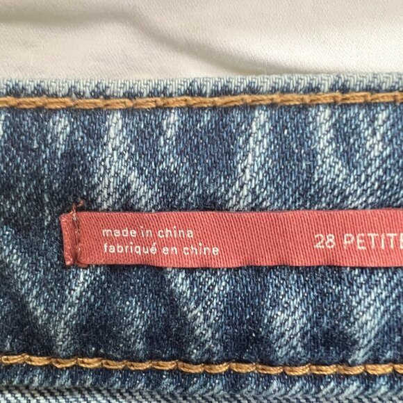 Anthropologie Pilcro Yaya Kick Flare Medium Vintage Wash Jeans sz 28P - Picture 8 of 14